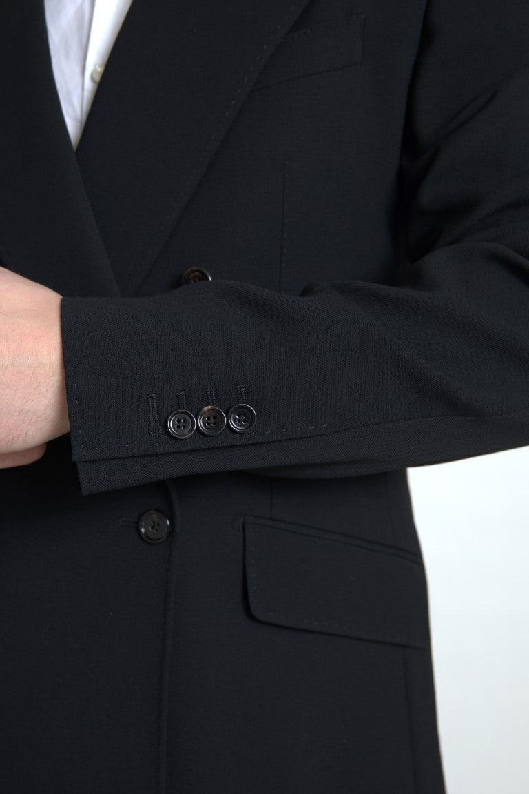 Dolce & Gabbana Black 2-piece Double-Breasted SICILIA Suit