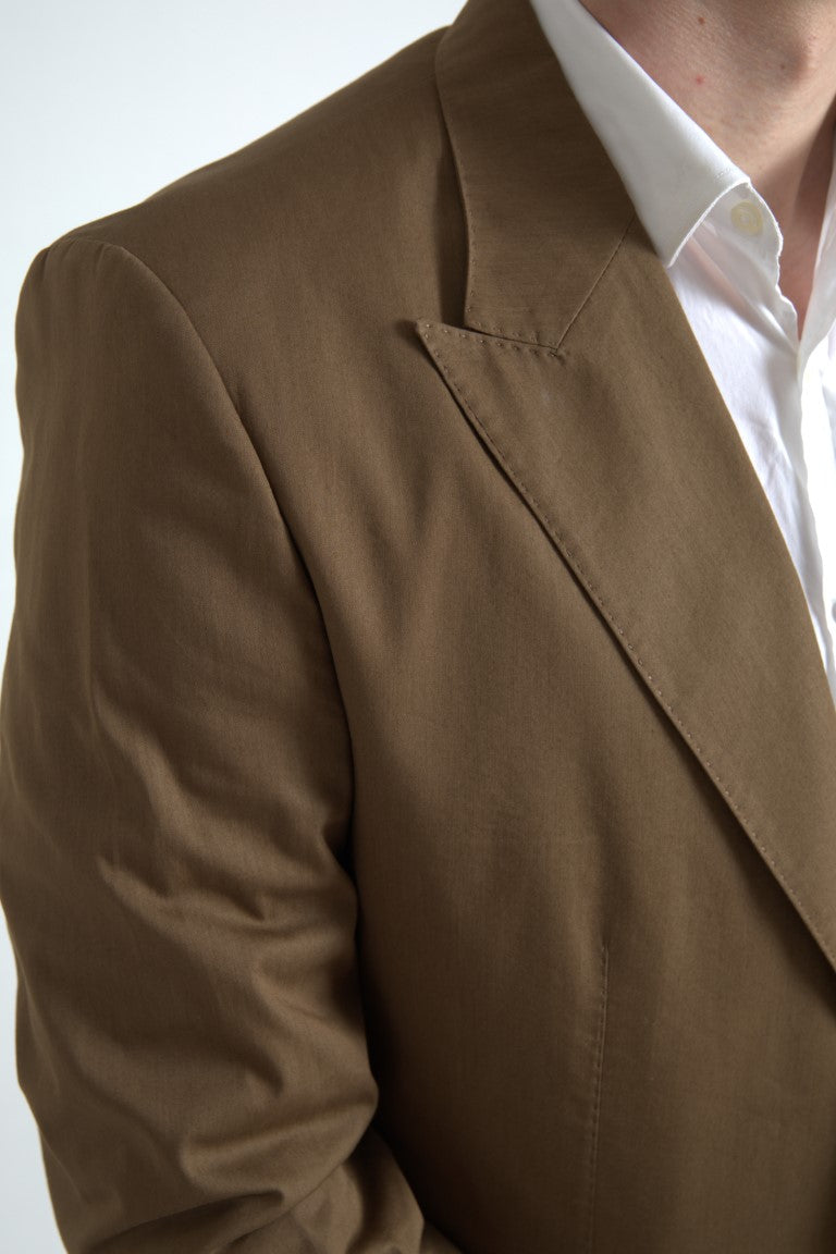 Dolce & Gabbana Brown 2-Piece Single-Breasted TAORMINA Suit