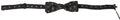 Dolce & Gabbana Black Patterned Silk Adjustable Men's Bow Tie