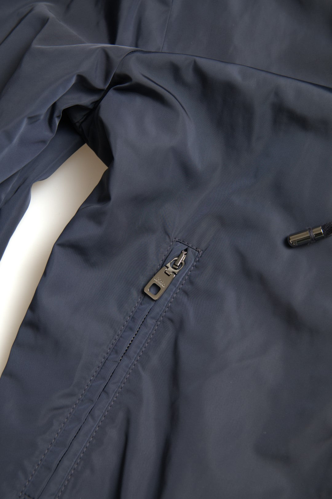 Dolce & Gabbana Blue Logo Polyester Full-Zip Hoodie