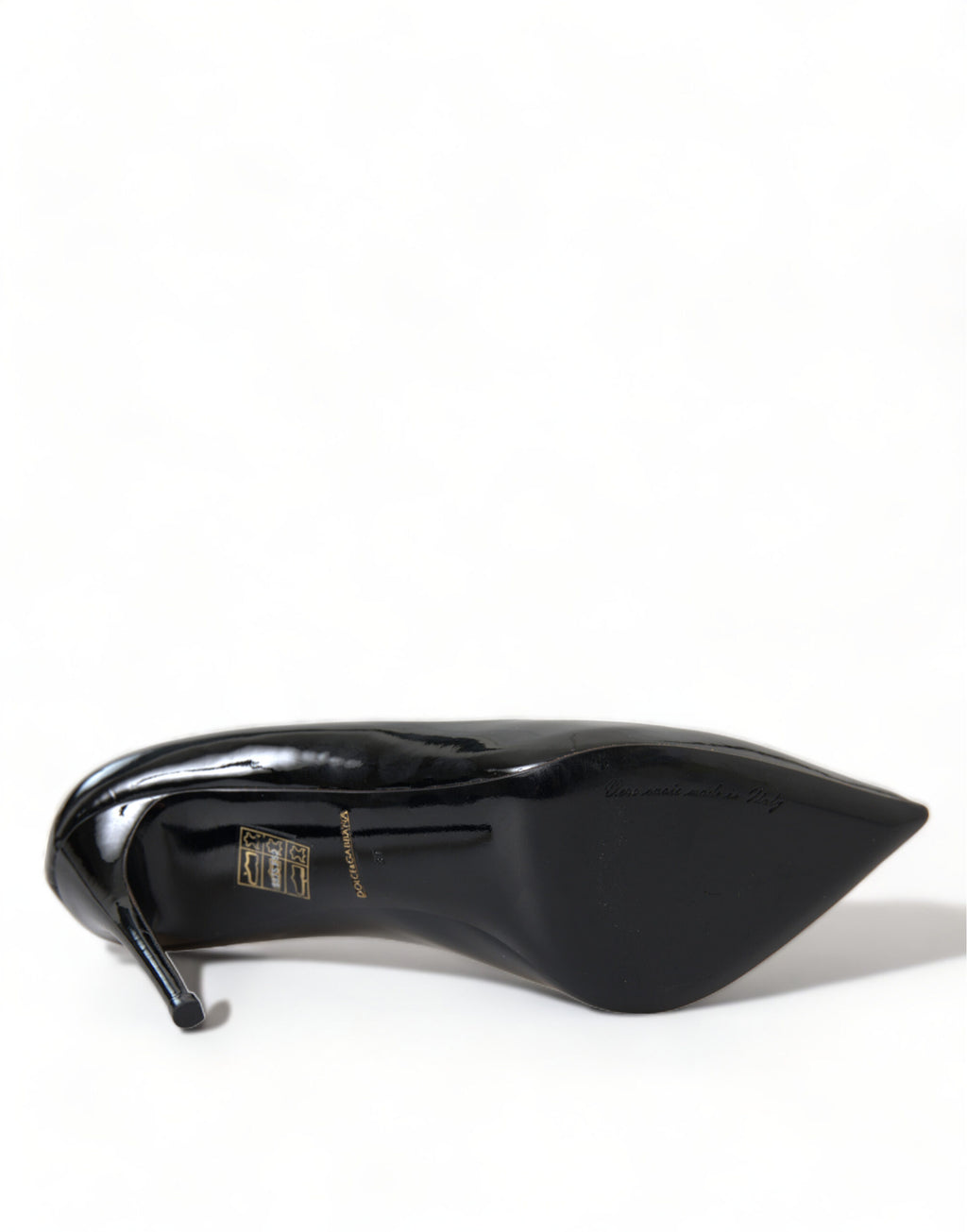 Dolce & Gabbana Schwarz Lackleder Pumps Heels Schuhe