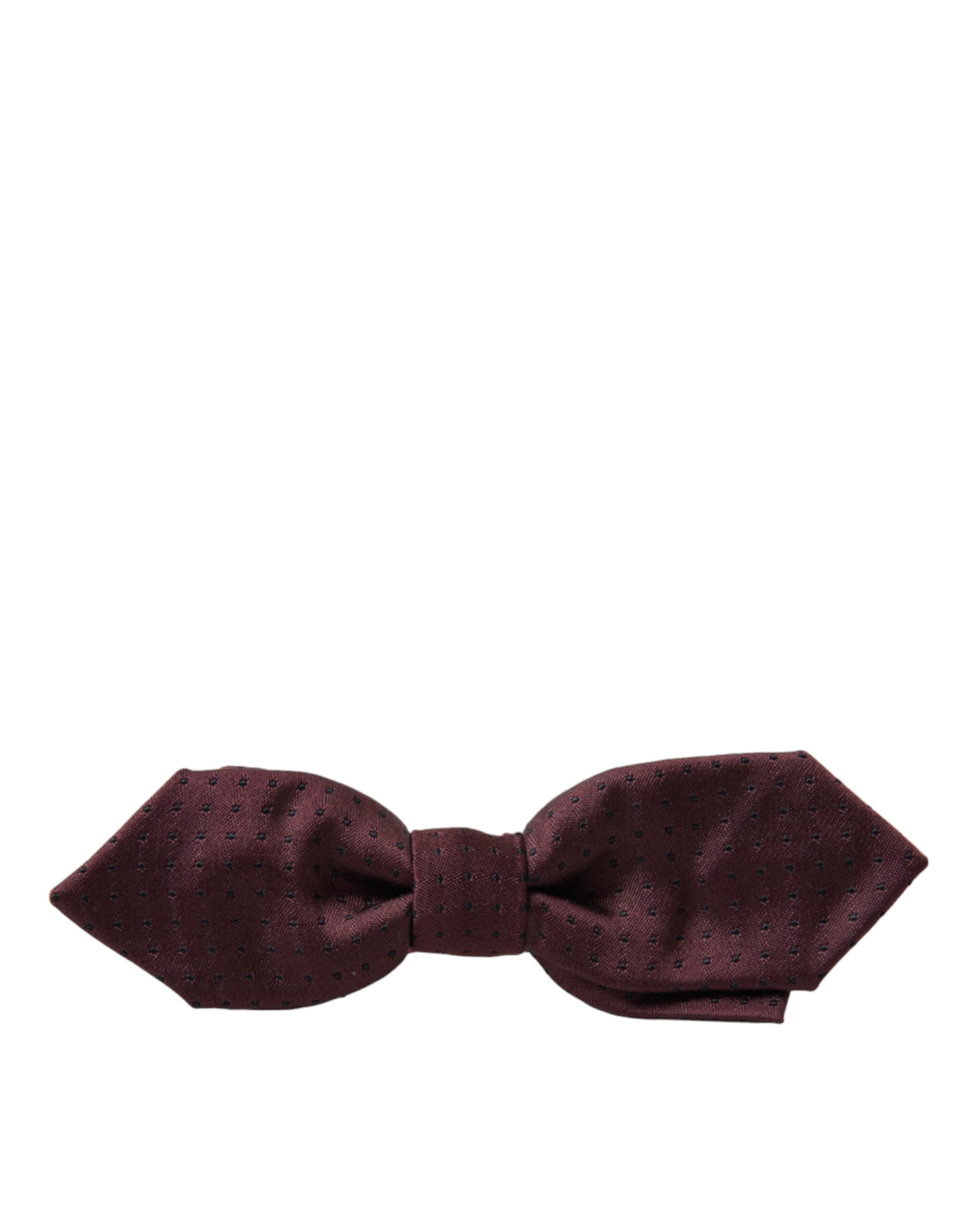 Dolce & Gabbana Red Burgundy Slim Adjustable Bow Tie with Neck Band