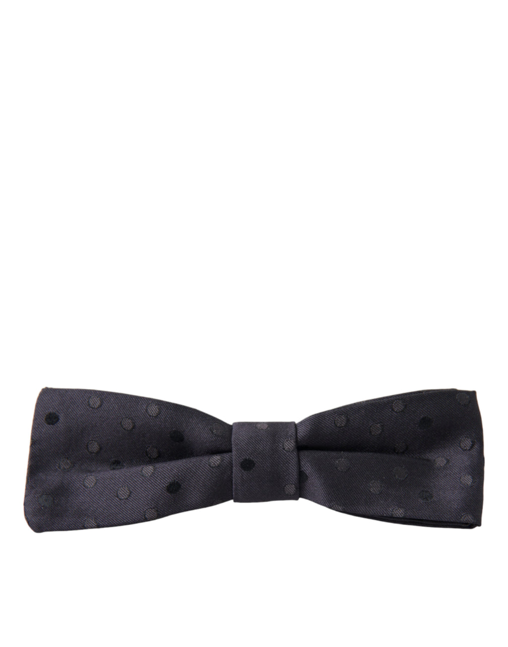 Dolce & Gabbana Blue Polka Dot Silk Pre-Tied Bow Tie For Men
