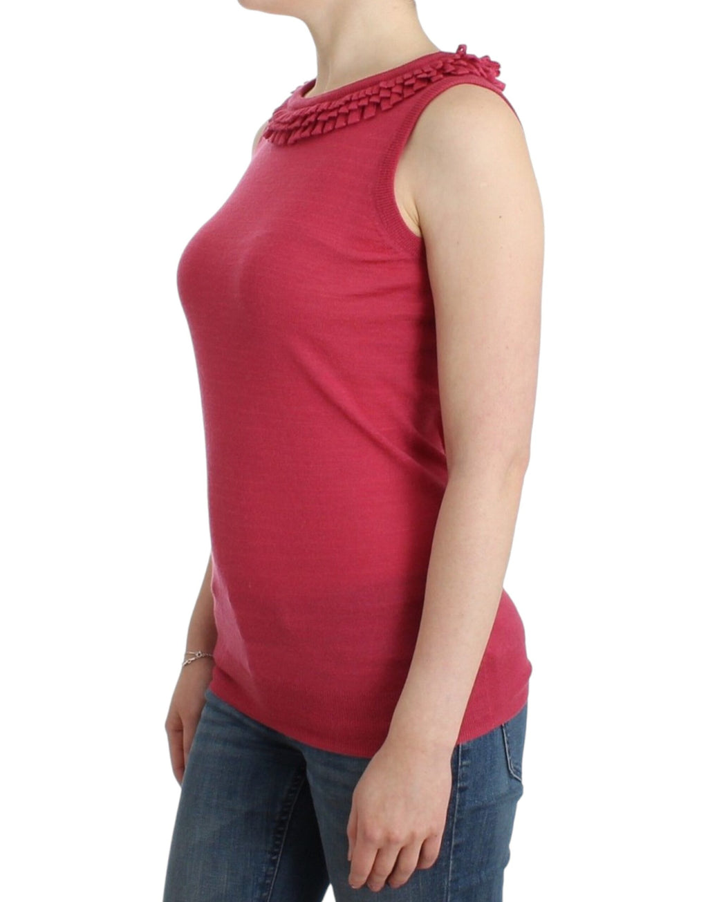 John Galliano Rosa Wollstrick-Top