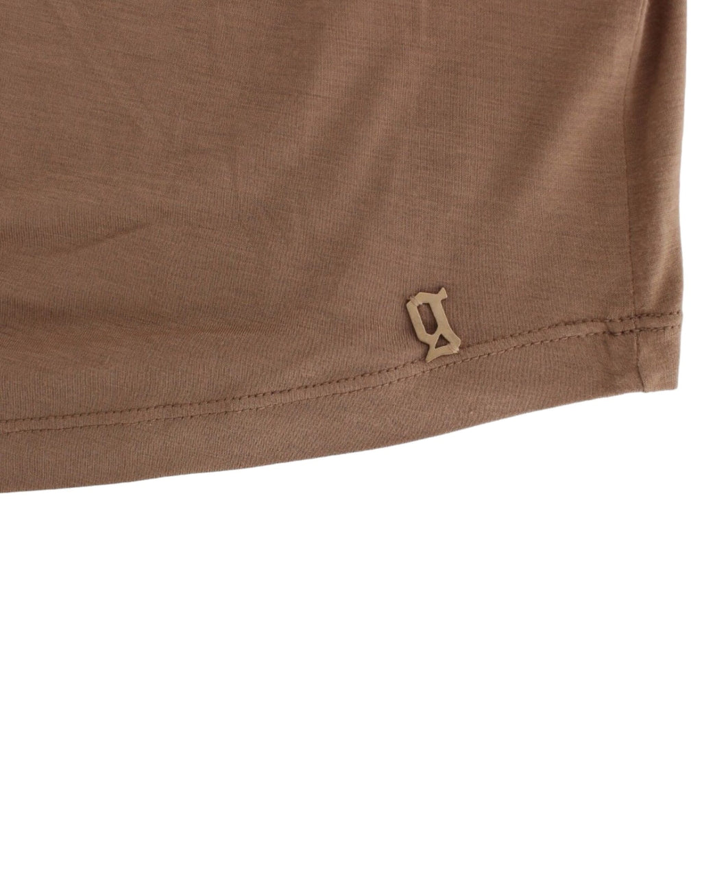 John Galliano Brown Short Sleeve Top