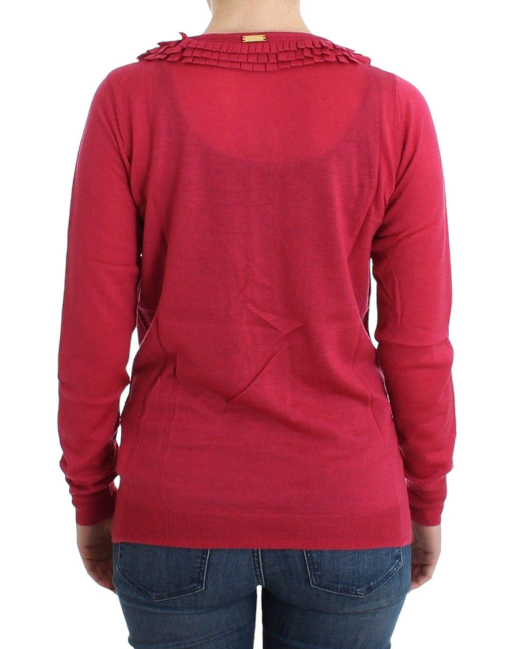 John Galliano Rosa Wollstrickjacke