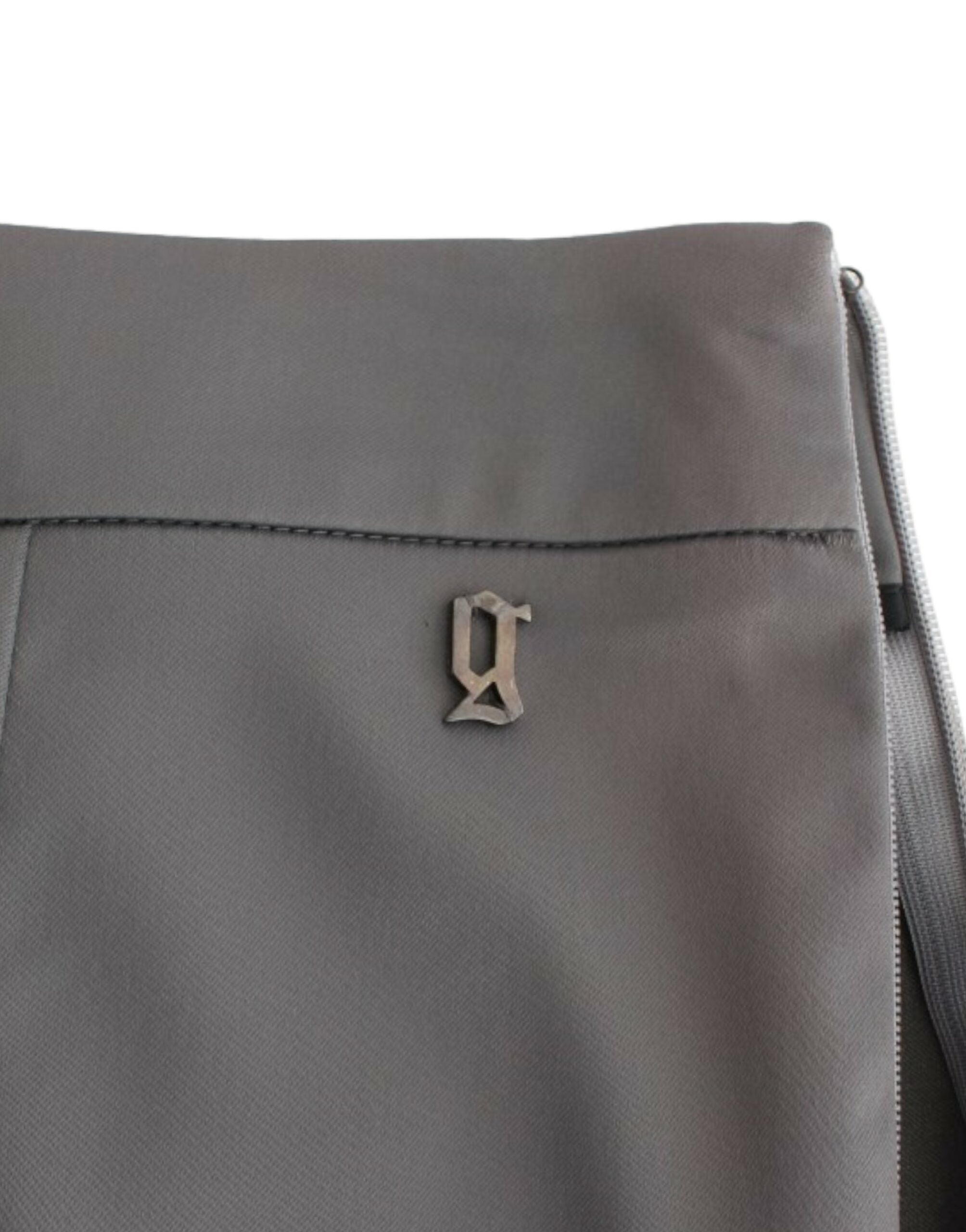 John Galliano Graue Slim Fit Hose