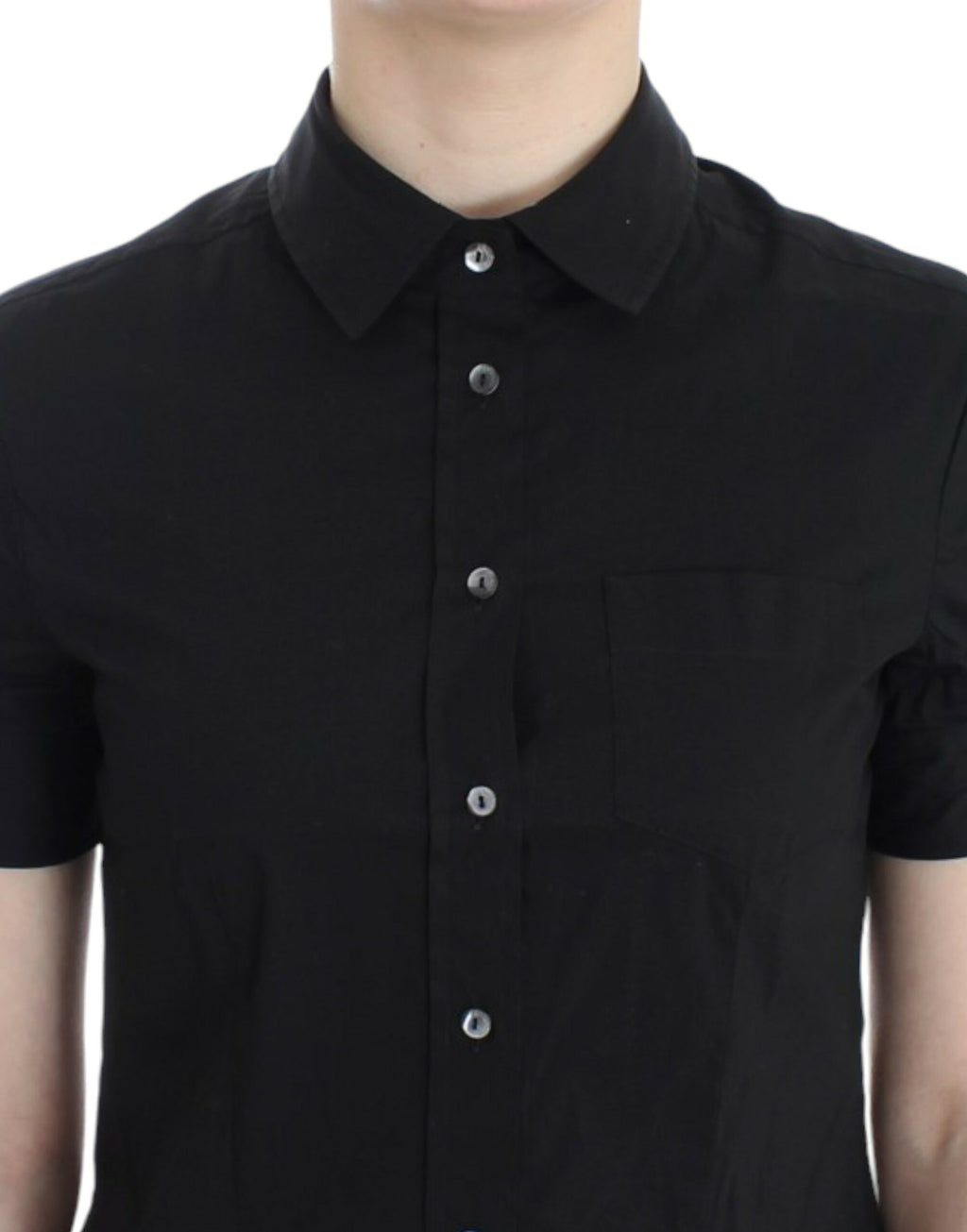 John Galliano Schwarzes Baumwollshirt-Top