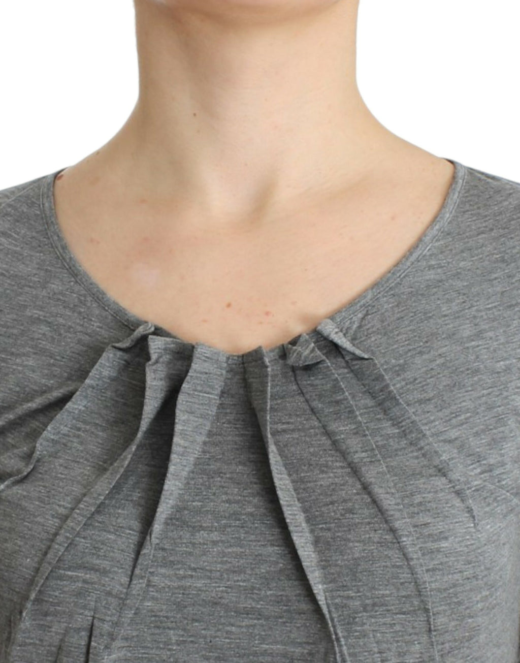 Cavalli Grey 3/4-Sleeve Pullover Top