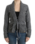 Cavalli Graue Wollstrickjacke