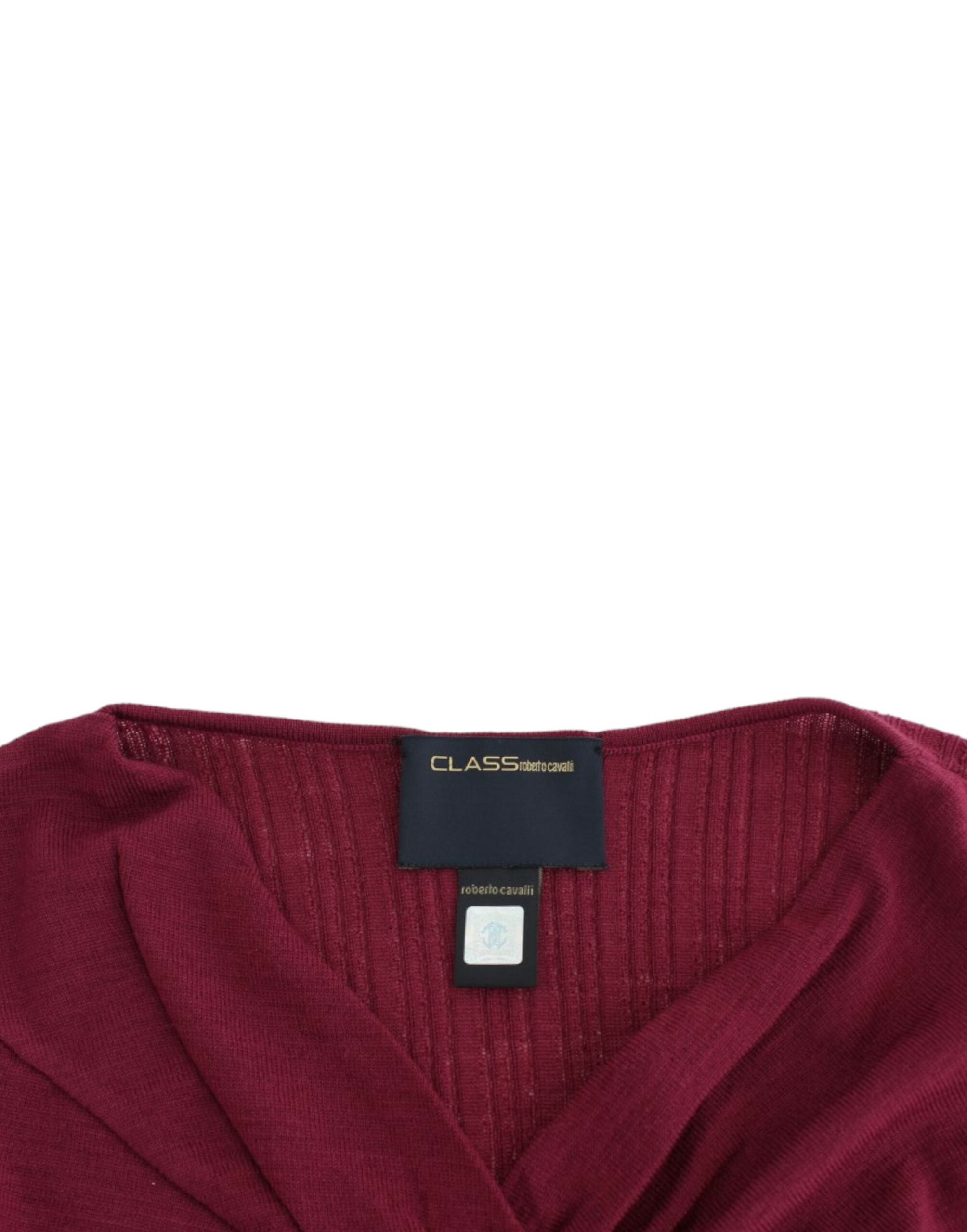 Cavalli Lilac Wool Knit Sweater