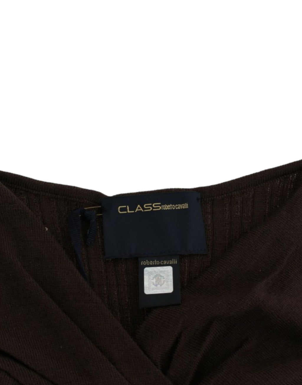 Cavalli Brown Wool Knit Sweater