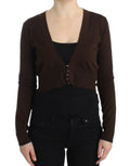 Cavalli Brown Wool Cardigan