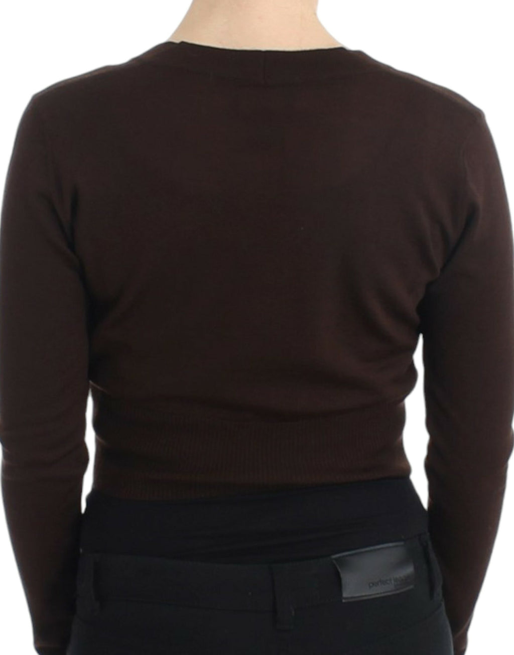 Cavalli Brown Wool Cardigan