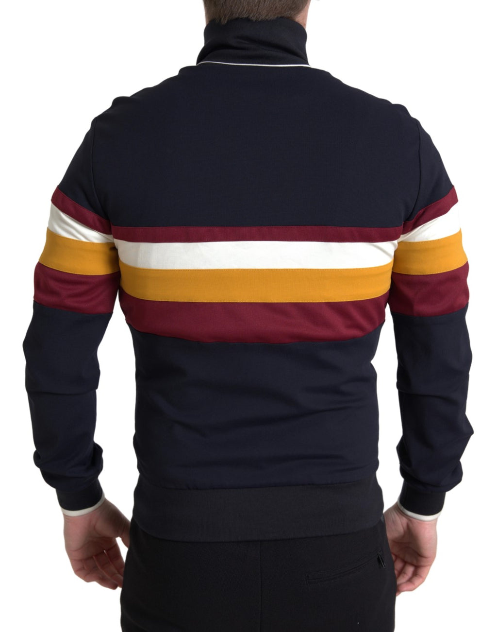 Dolce & Gabbana Blue Heraldic Full Zip Sweater