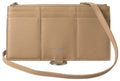 Dolce & Gabbana Beige Leder Schulter Kartenhalter Schulterriemen Brieftasche