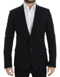 Dolce & Gabbana Schwarzer schmal geschnittener Wollblazer