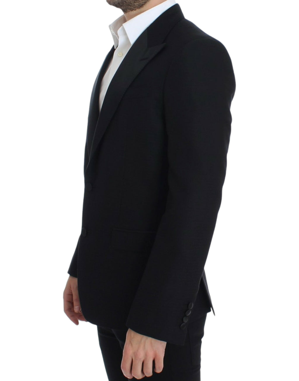 Dolce & Gabbana SICILIA Black Wool-Silk Blazer