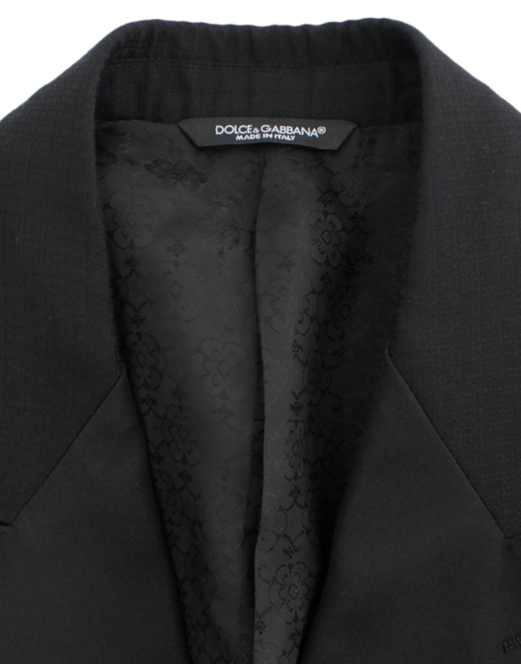 Dolce & Gabbana SICILIA Black Wool-Silk Blazer