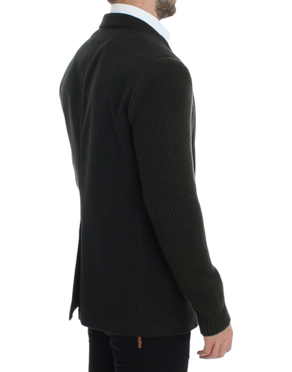 Dolce & Gabbana Grüner Kaschmir-Blazer mit zwei Knöpfen