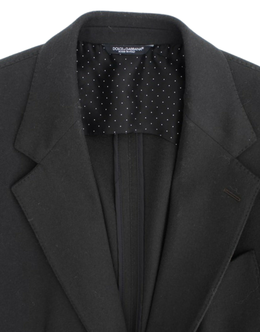 Dolce & Gabbana Grüner Kaschmir-Blazer mit zwei Knöpfen