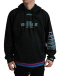 Dolce & Gabbana Black Logo Print Hoodie Sweatshirt