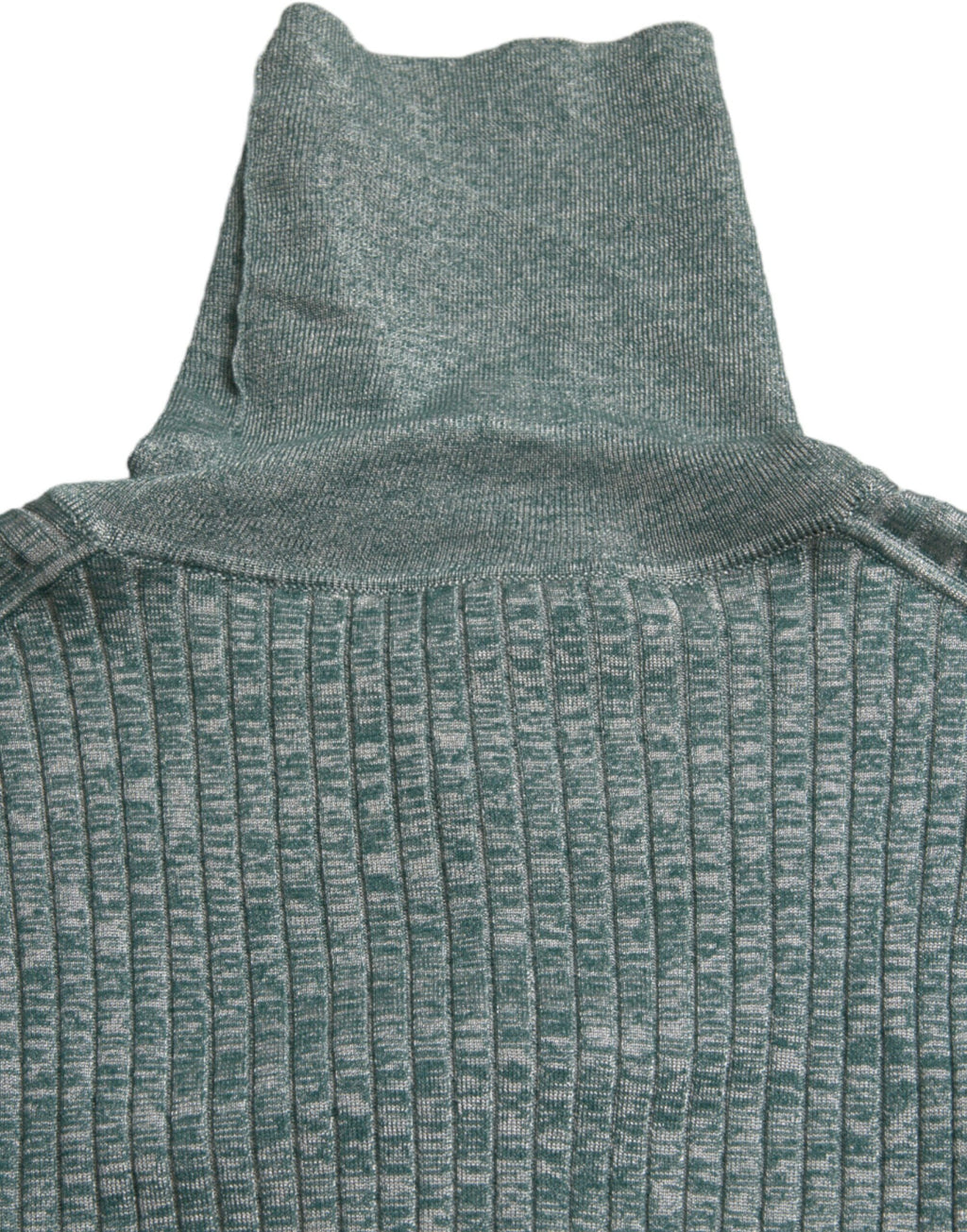 Dolce & Gabbana Grüner Polyester-Rollkragenpullover