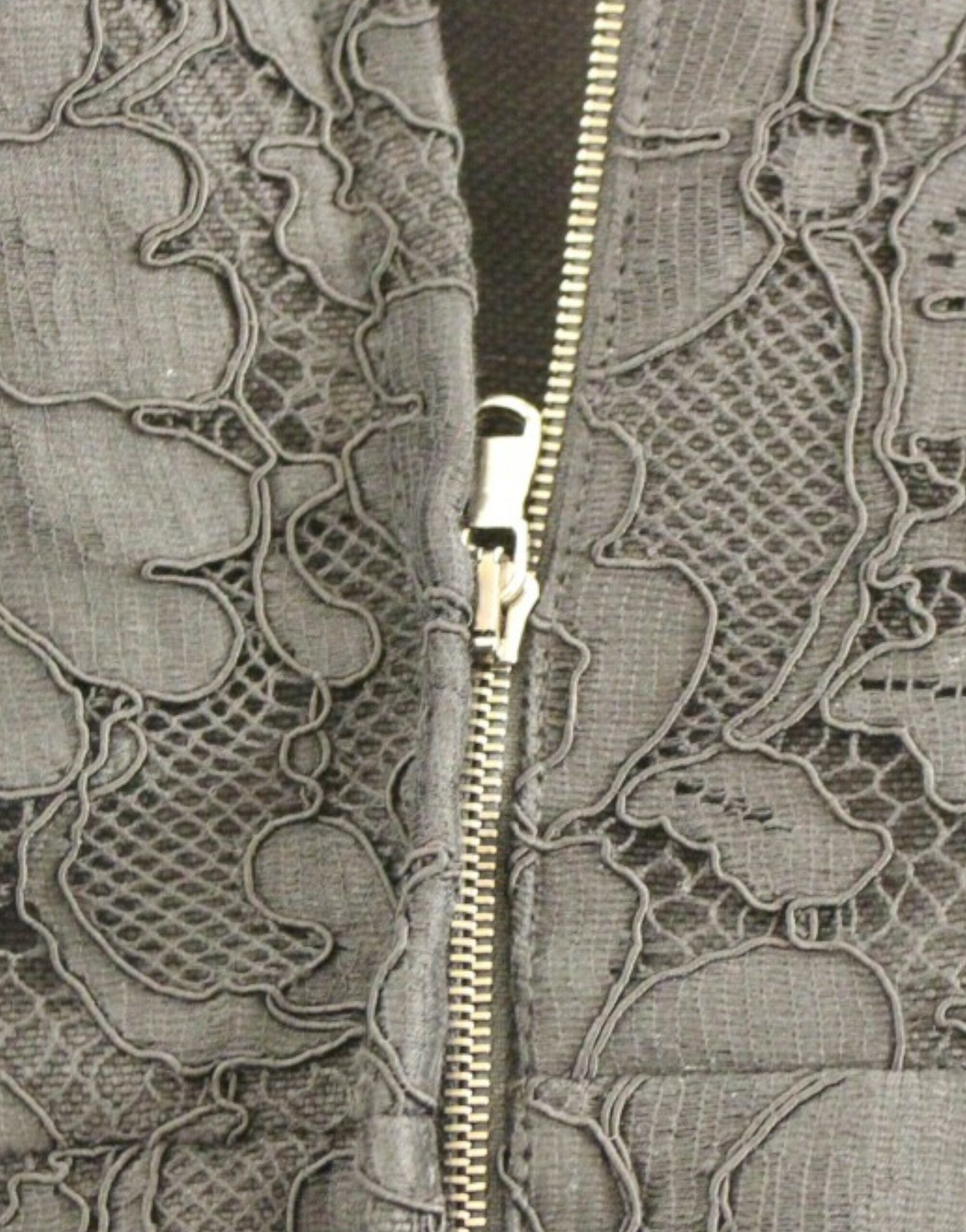 Dolce & Gabbana Black Floral Lace Runway Dress from Sicily
