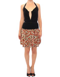 Dolce & Gabbana Multicolor geblümtes Kleid mit Neckholder-Ausschnitt