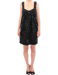 Dolce & Gabbana Black Floral Crystal-Embellished Dress