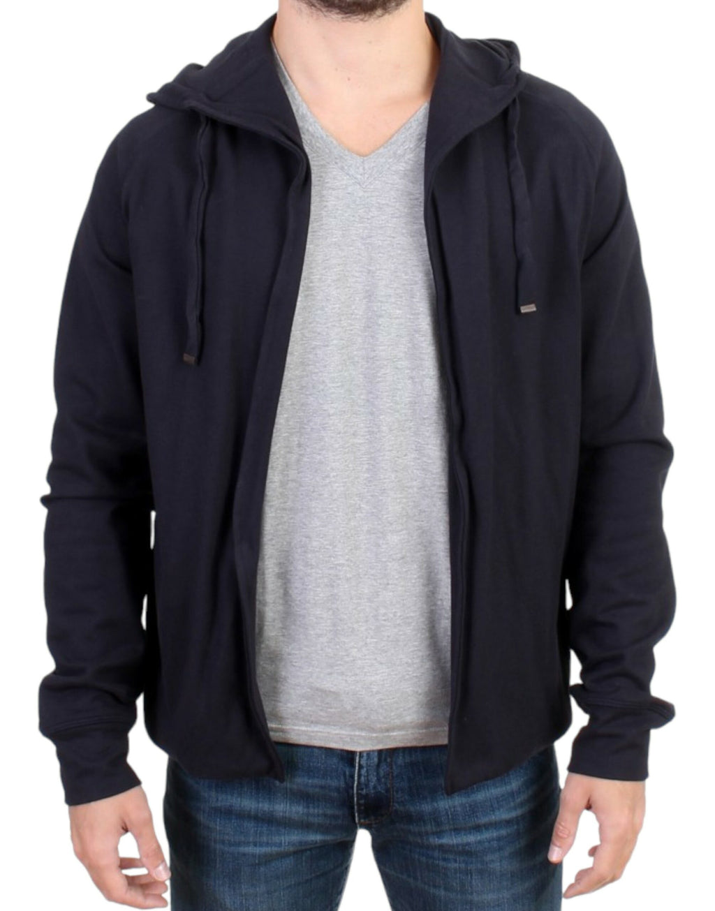 Costume National Blue Cotton Hoodie