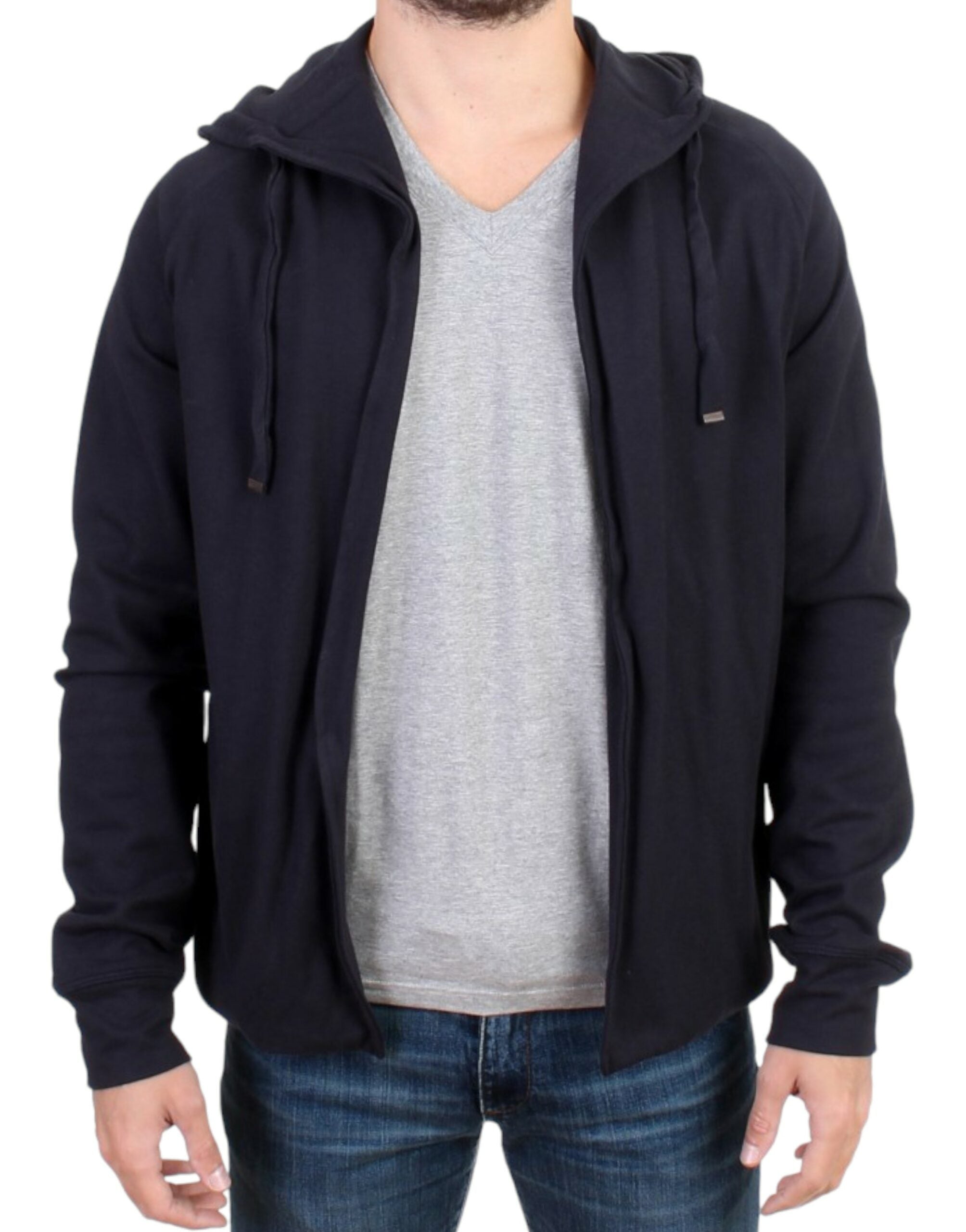 Costume National Blue Cotton Hoodie