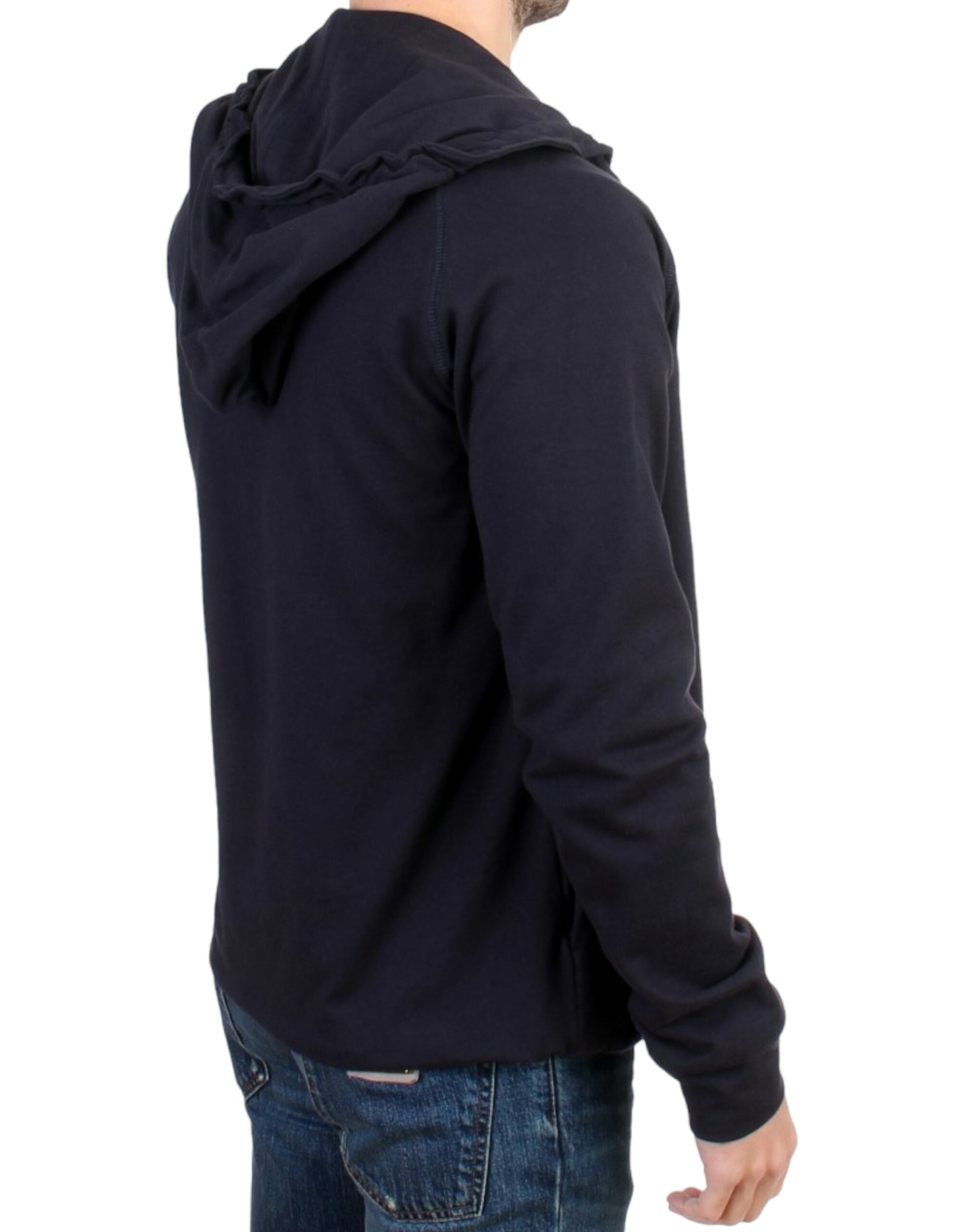 Costume National Blue Cotton Hoodie