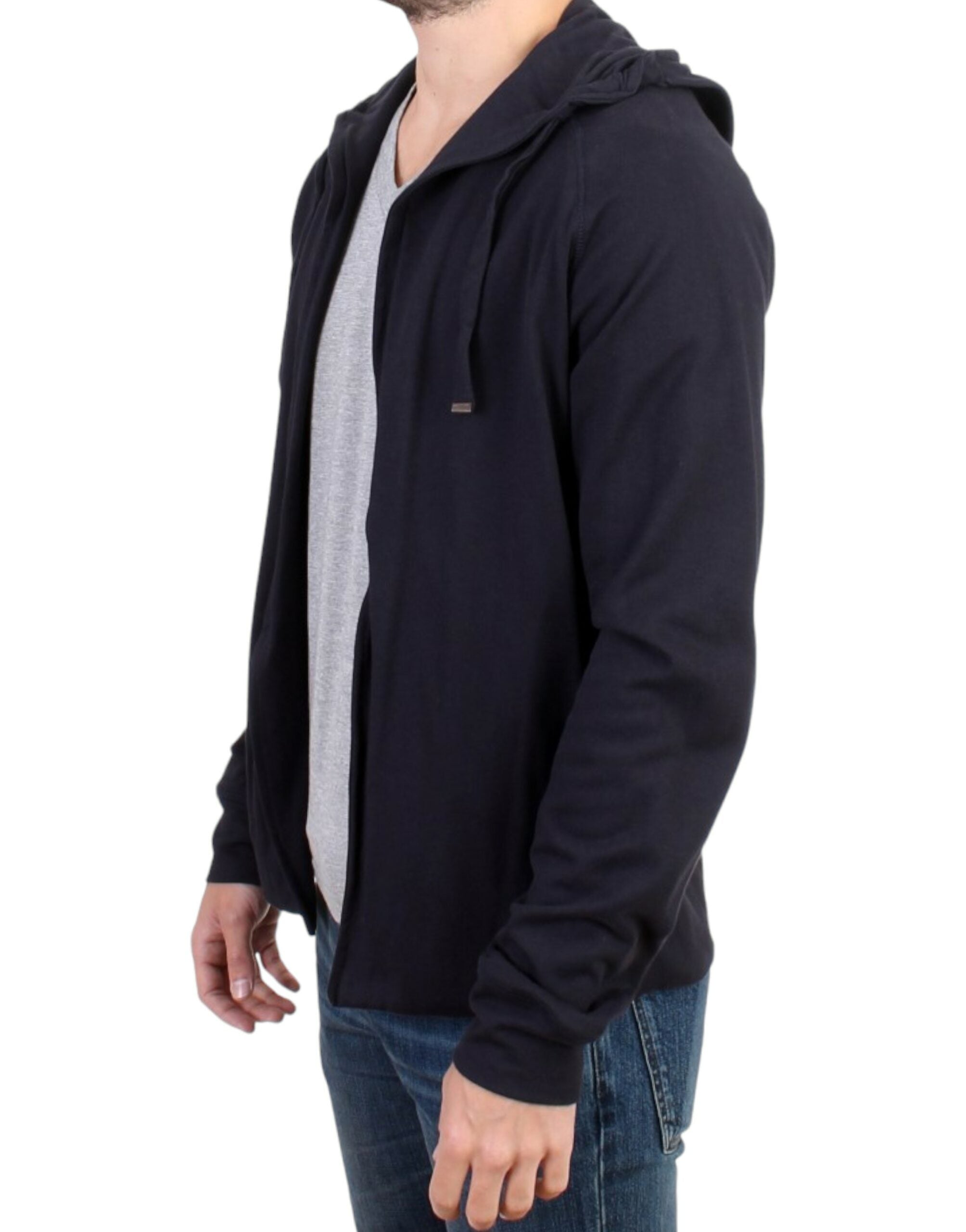 Costume National Blue Cotton Hoodie
