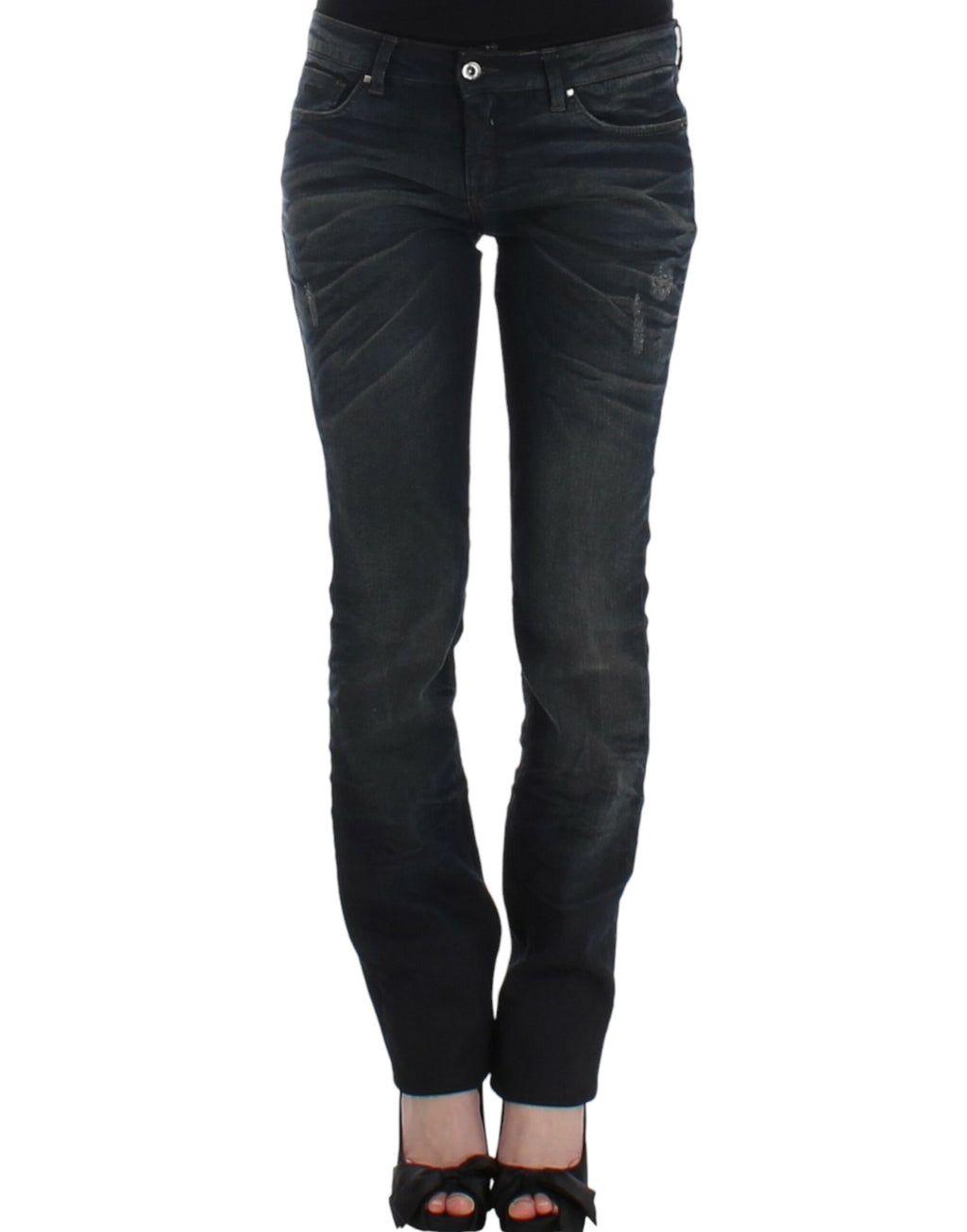 Costume National Blaue Jeans mit dünnem Bein