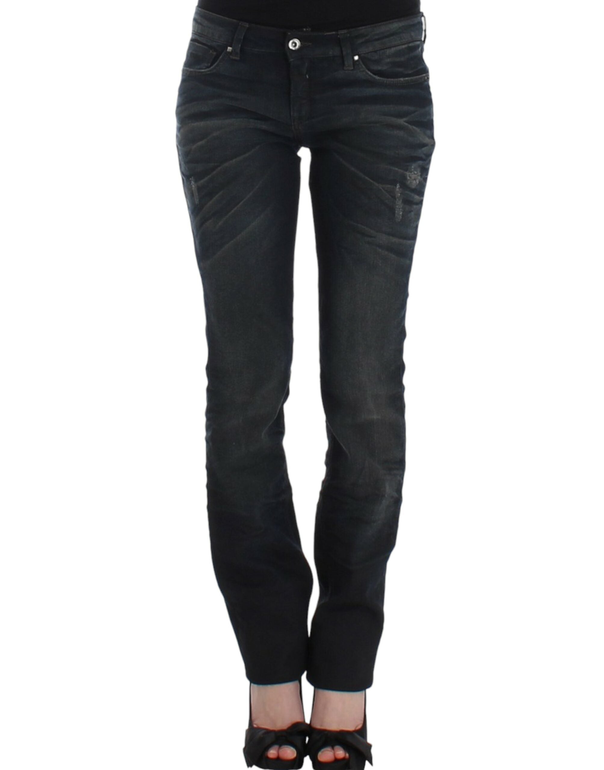 Costume National Blaue Jeans mit dünnem Bein