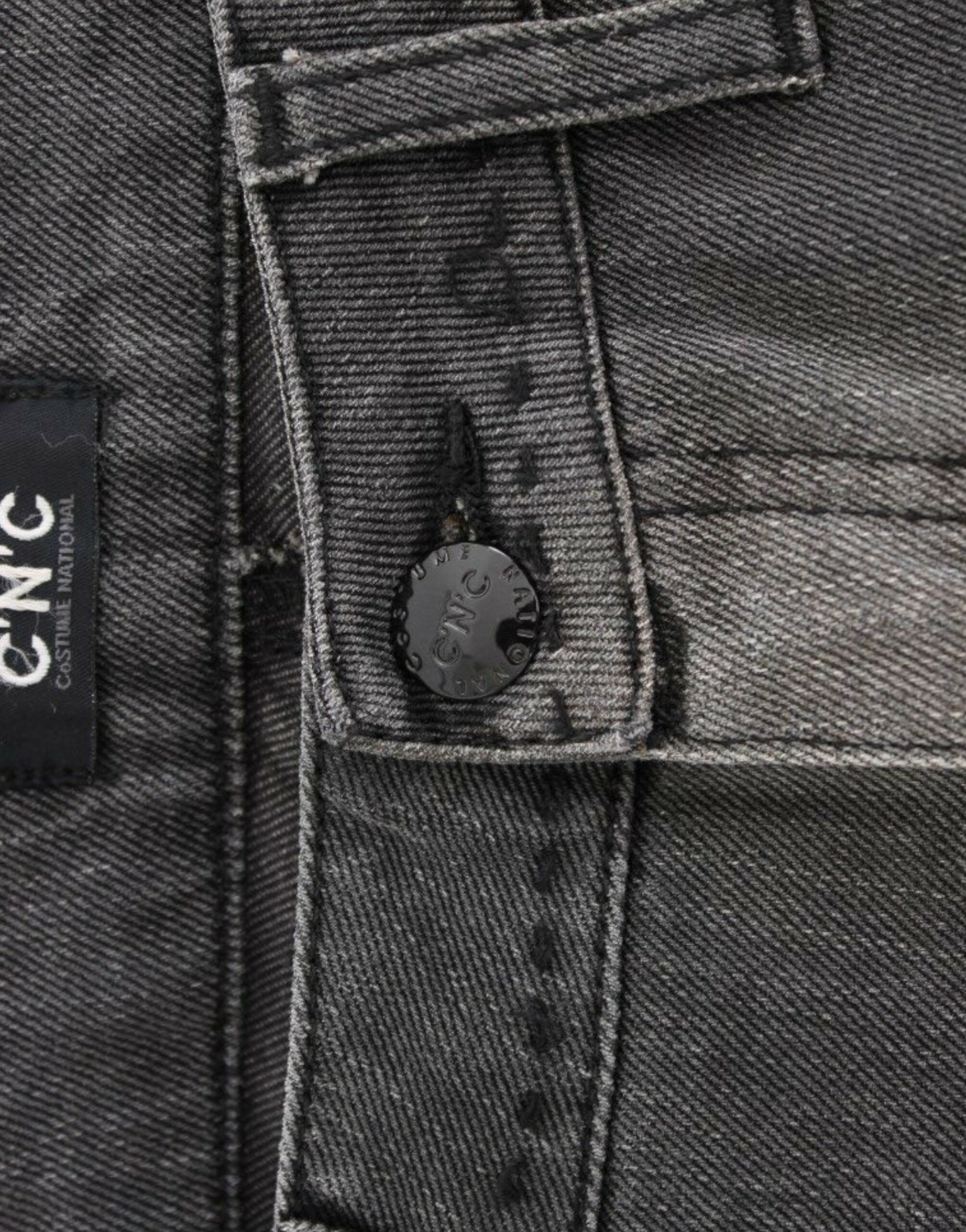 Costume National Graue Jeans mit geradem Bein