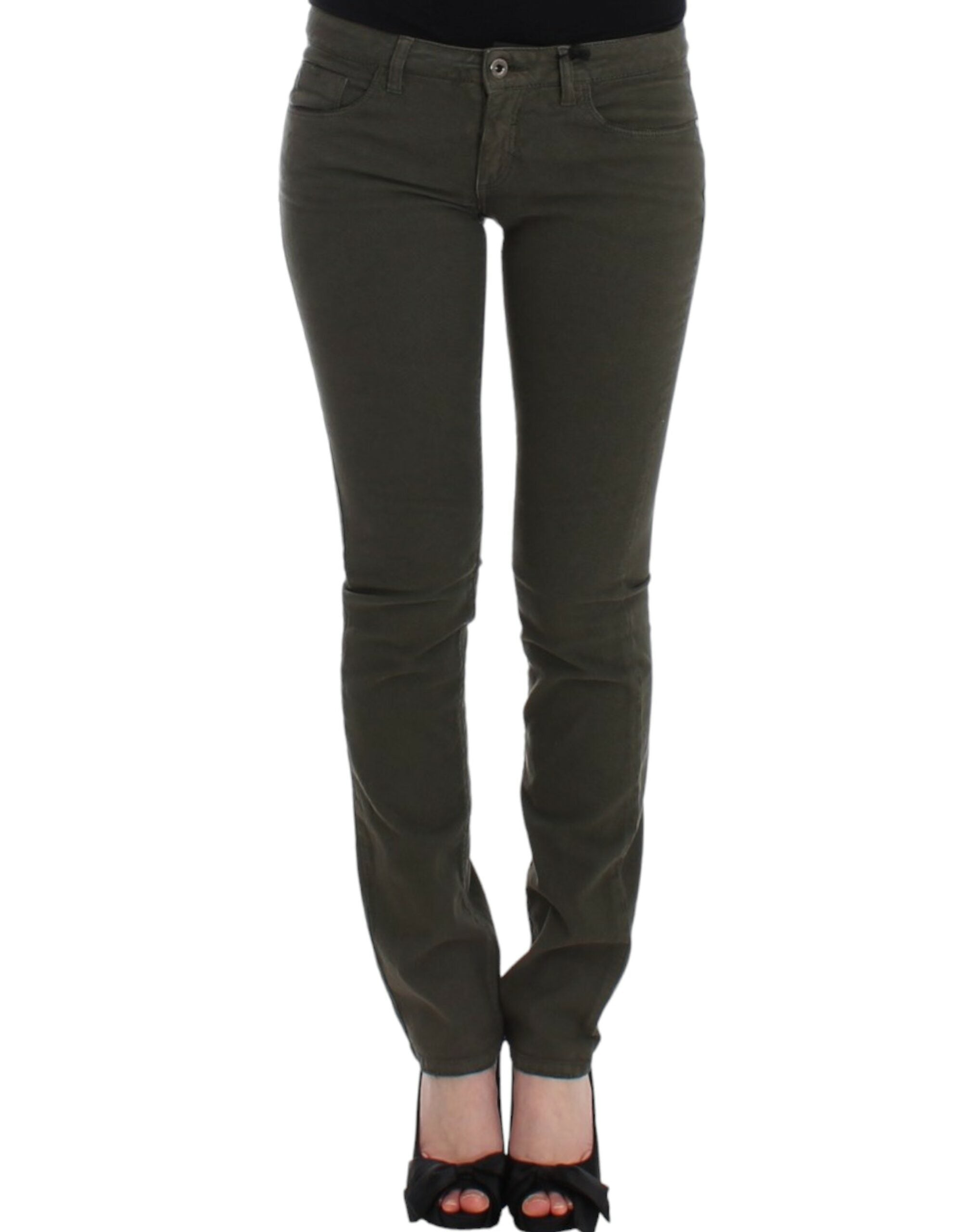 Costume National Green Slim-Leg Jeans
