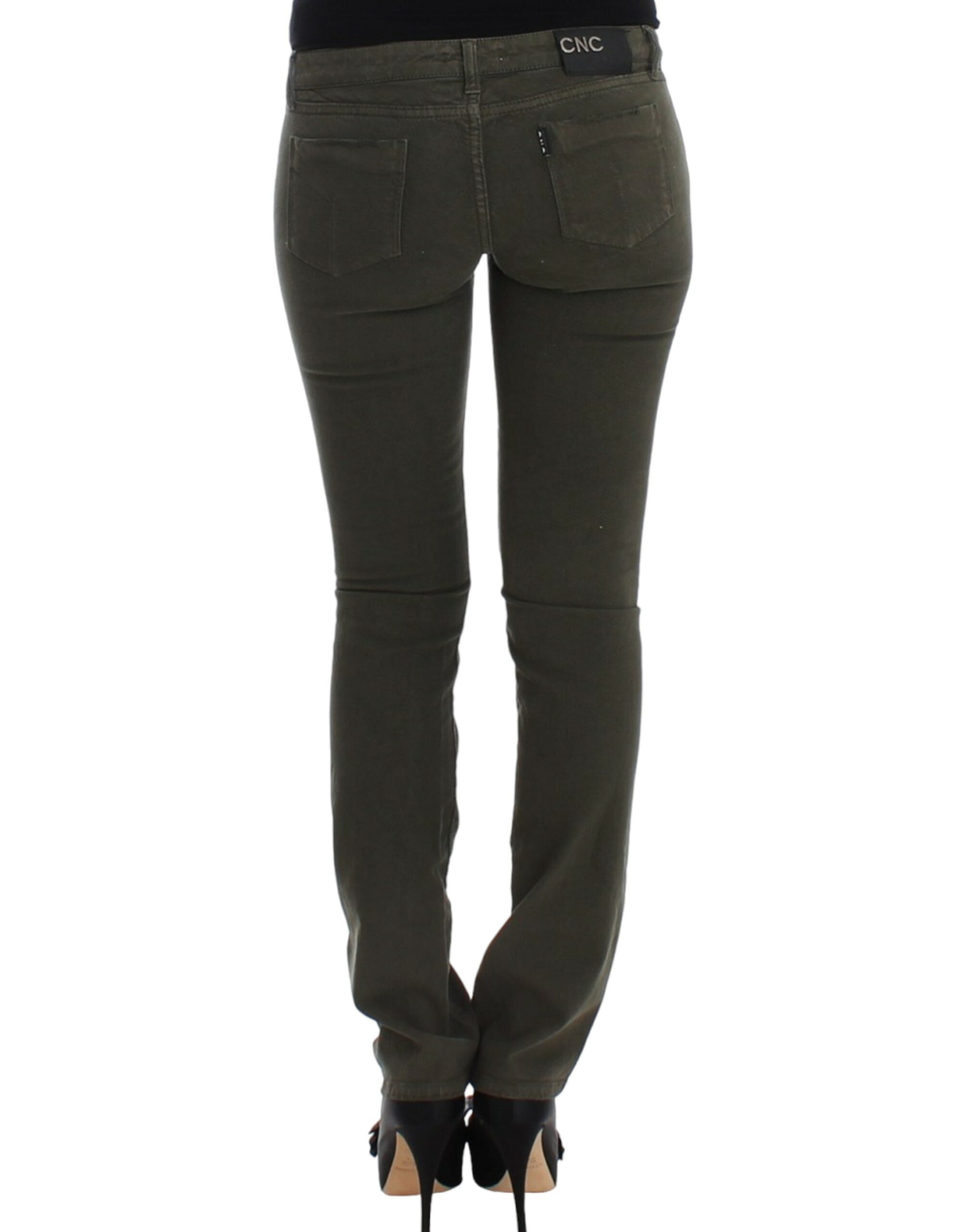 Costume National Green Slim-Leg Jeans