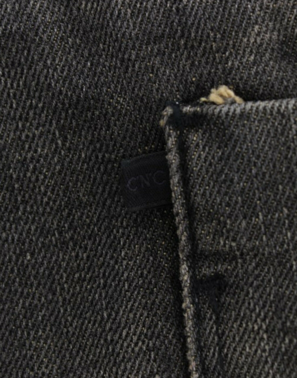 Costume National Gray Distressed Jeans