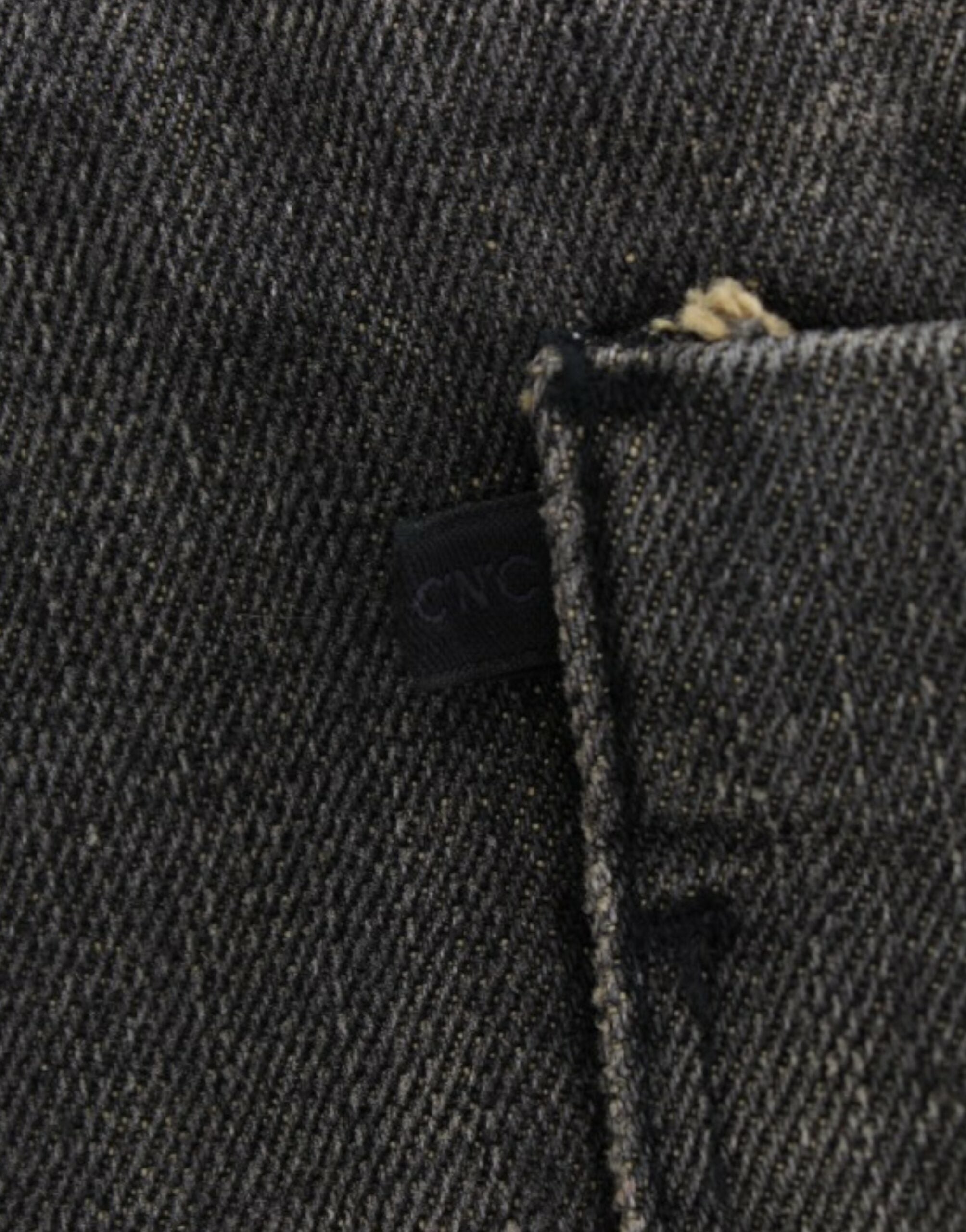 Costume National Gray Distressed Jeans