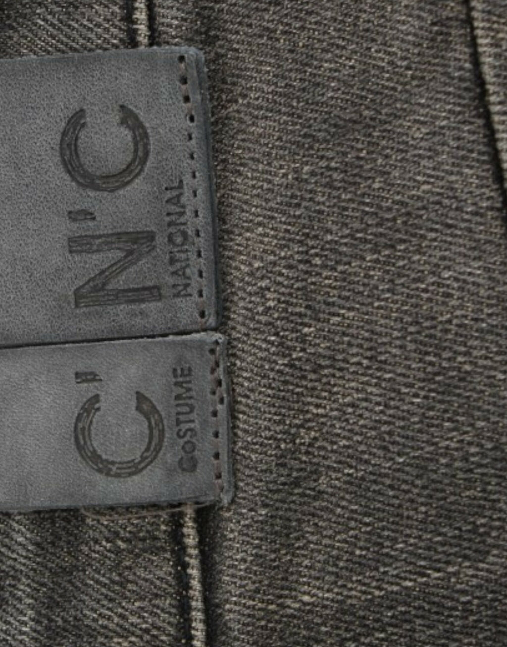Costume National Gray Distressed Jeans