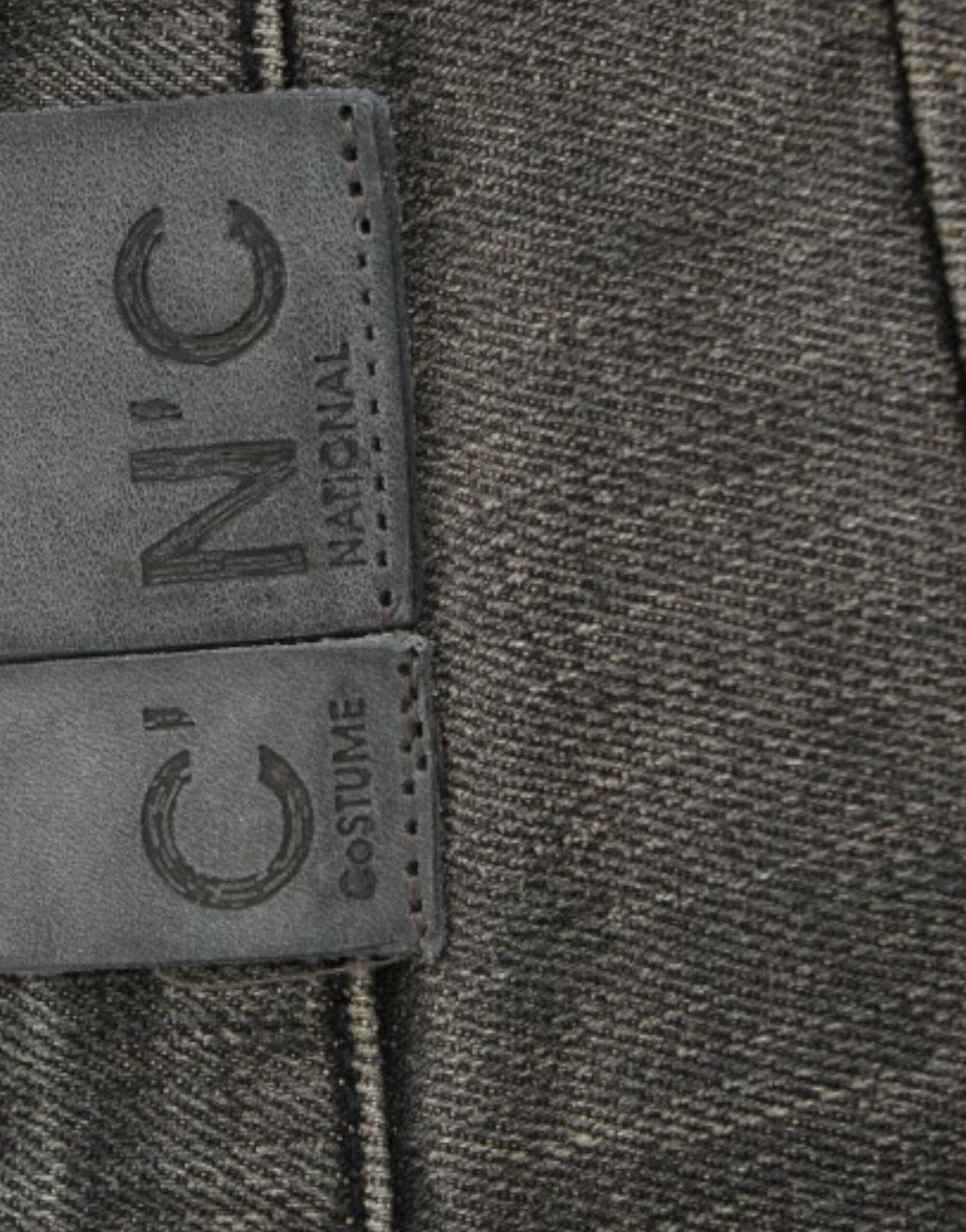 Costume National Gray Distressed Jeans