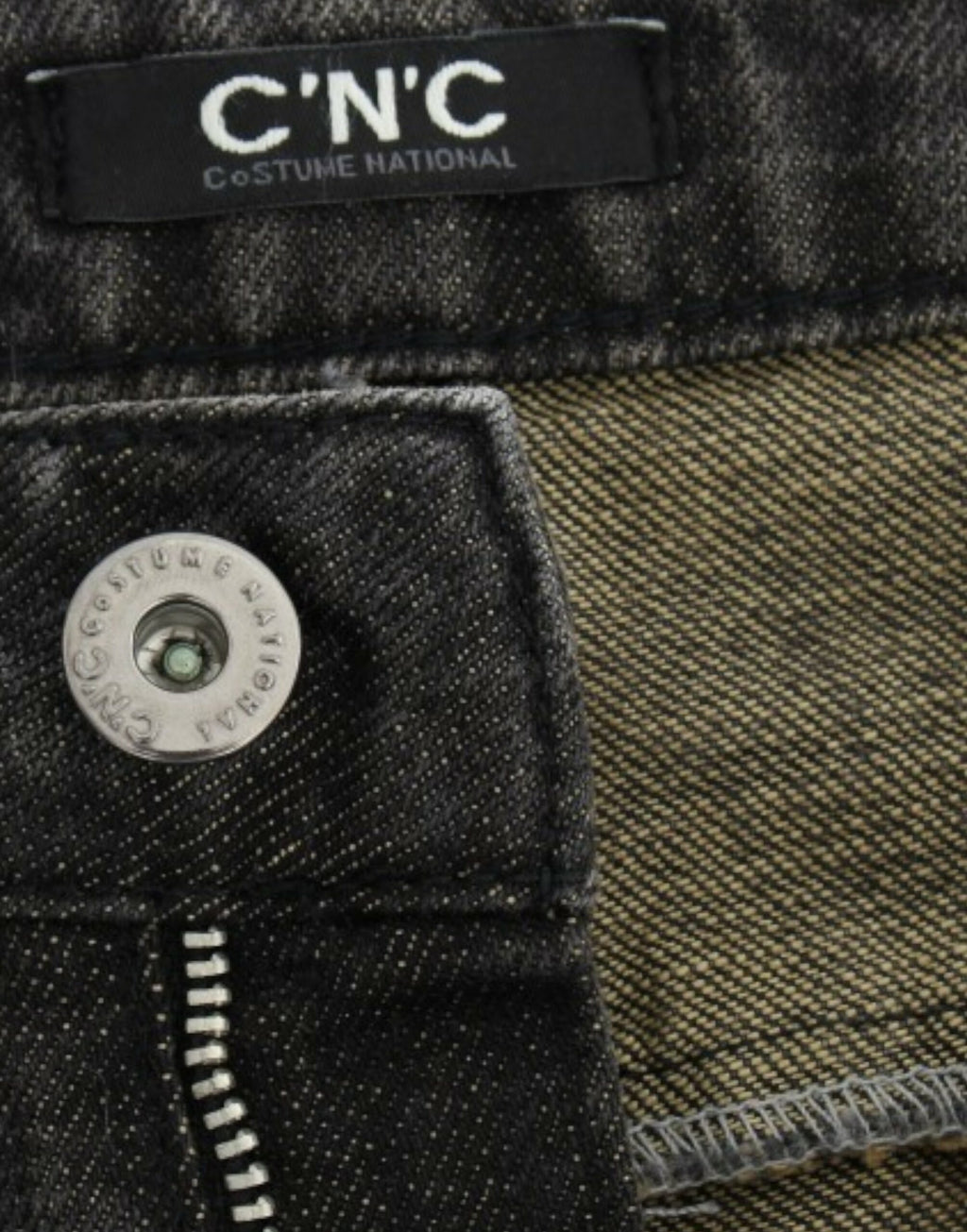 Costume National Gray Distressed Jeans