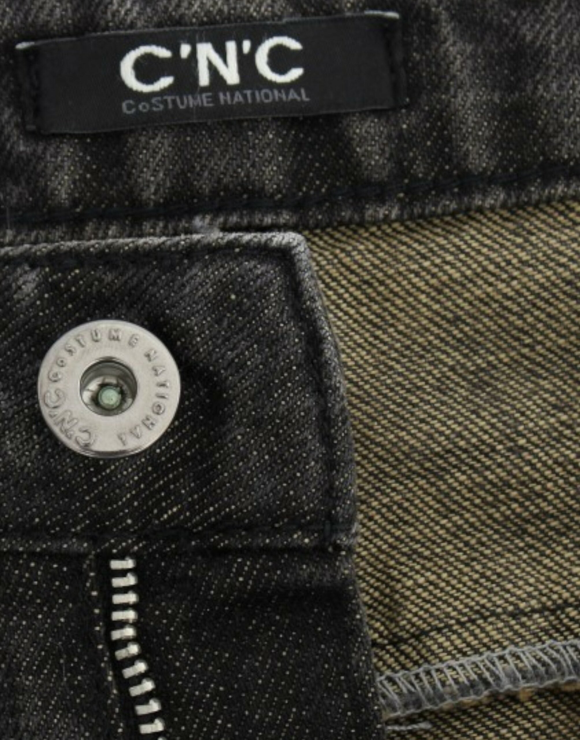 Costume National Gray Distressed Jeans
