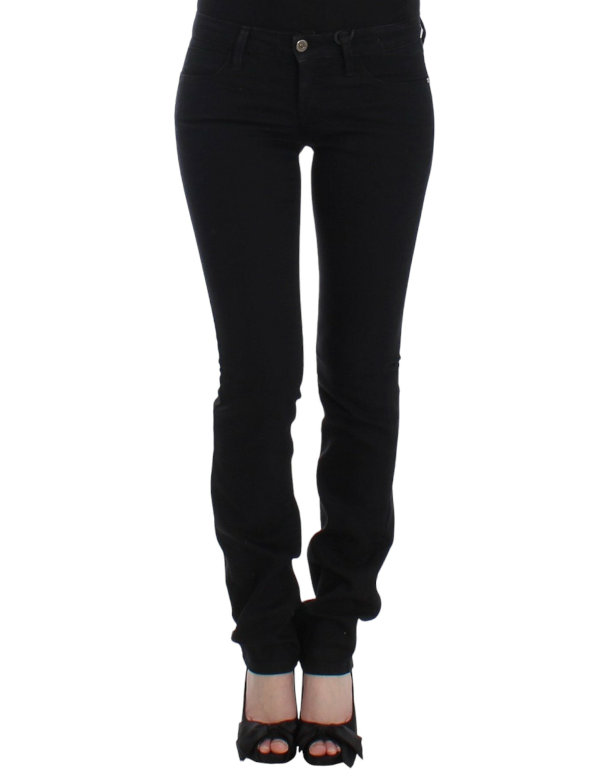 Costume National Schwarze Jeans mit geradem Bein