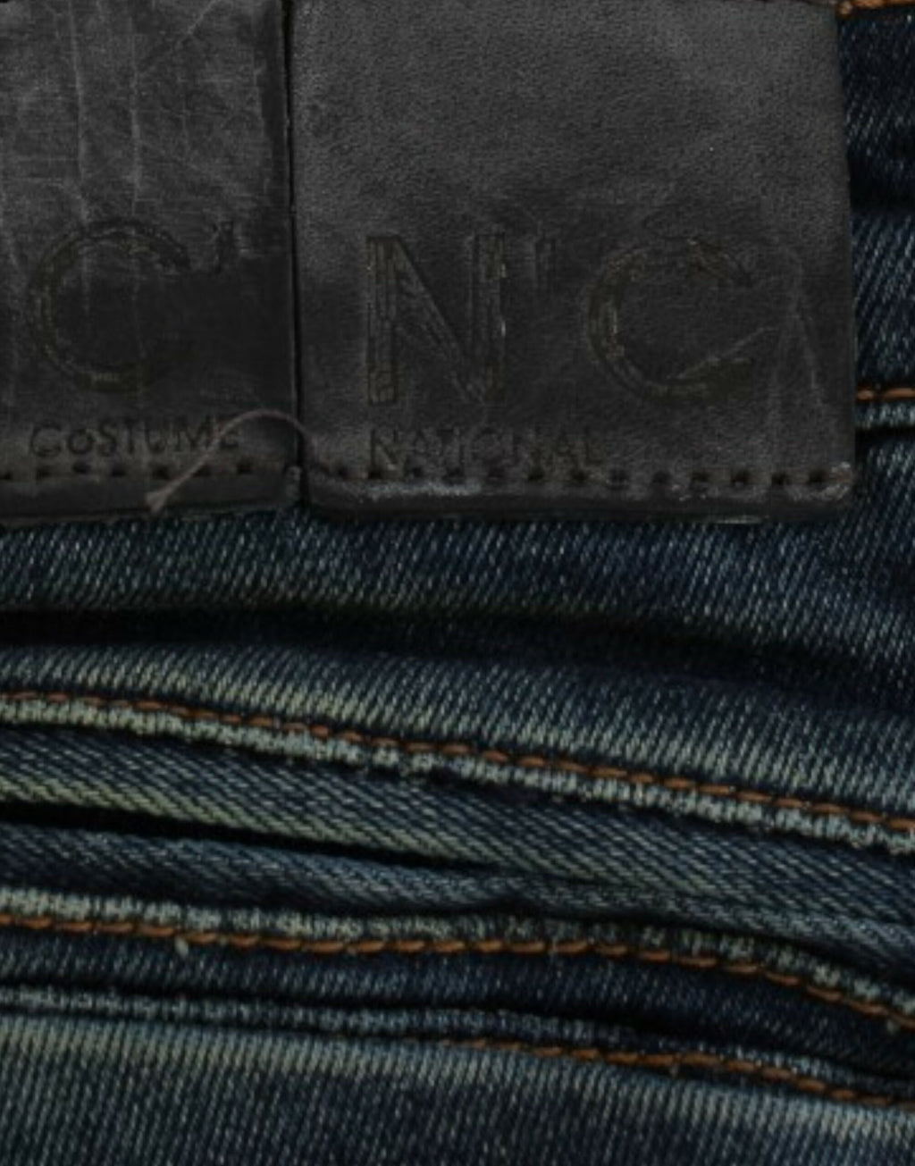 Costume National Blaue Jeans mit geradem Bein