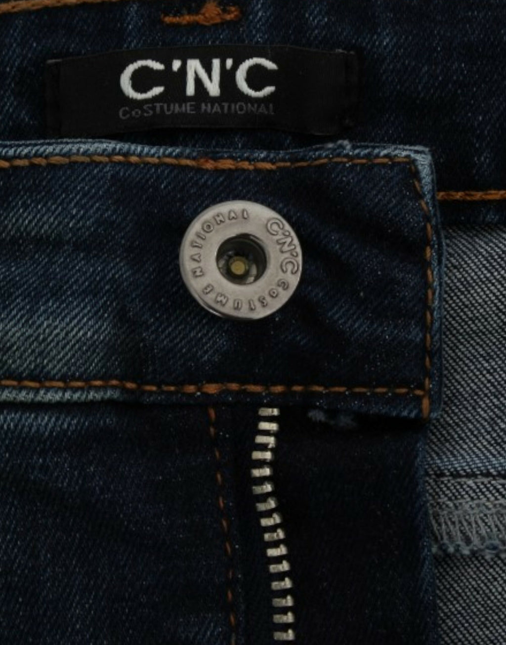 Costume National Blaue Jeans mit geradem Bein