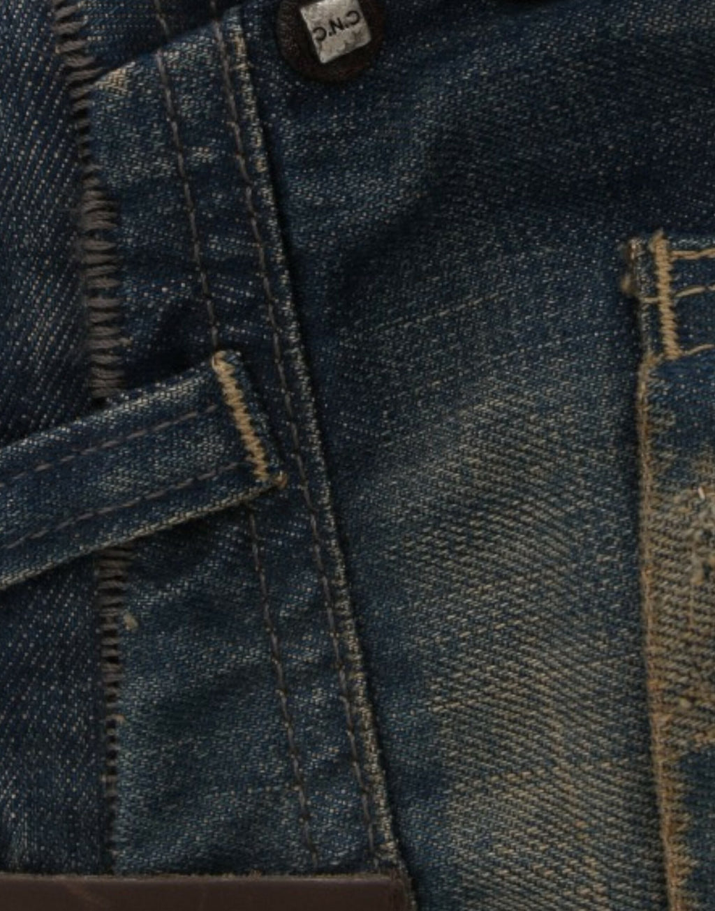 Costume National Blaue Jeans mit geradem Bein