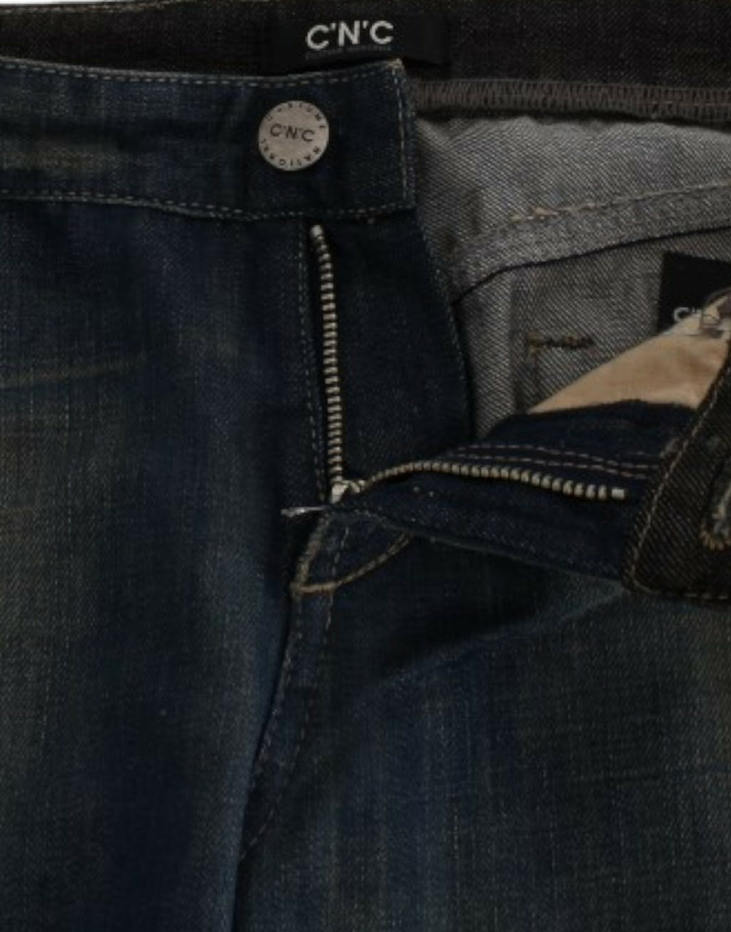 Costume National Blaue Jeans mit geradem Bein